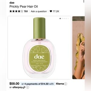 dae Prickly Pear Hair Oil